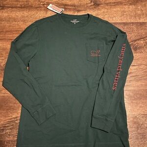 NWT Vineyard Vines Boy’s Green Long Sleeve Shirt